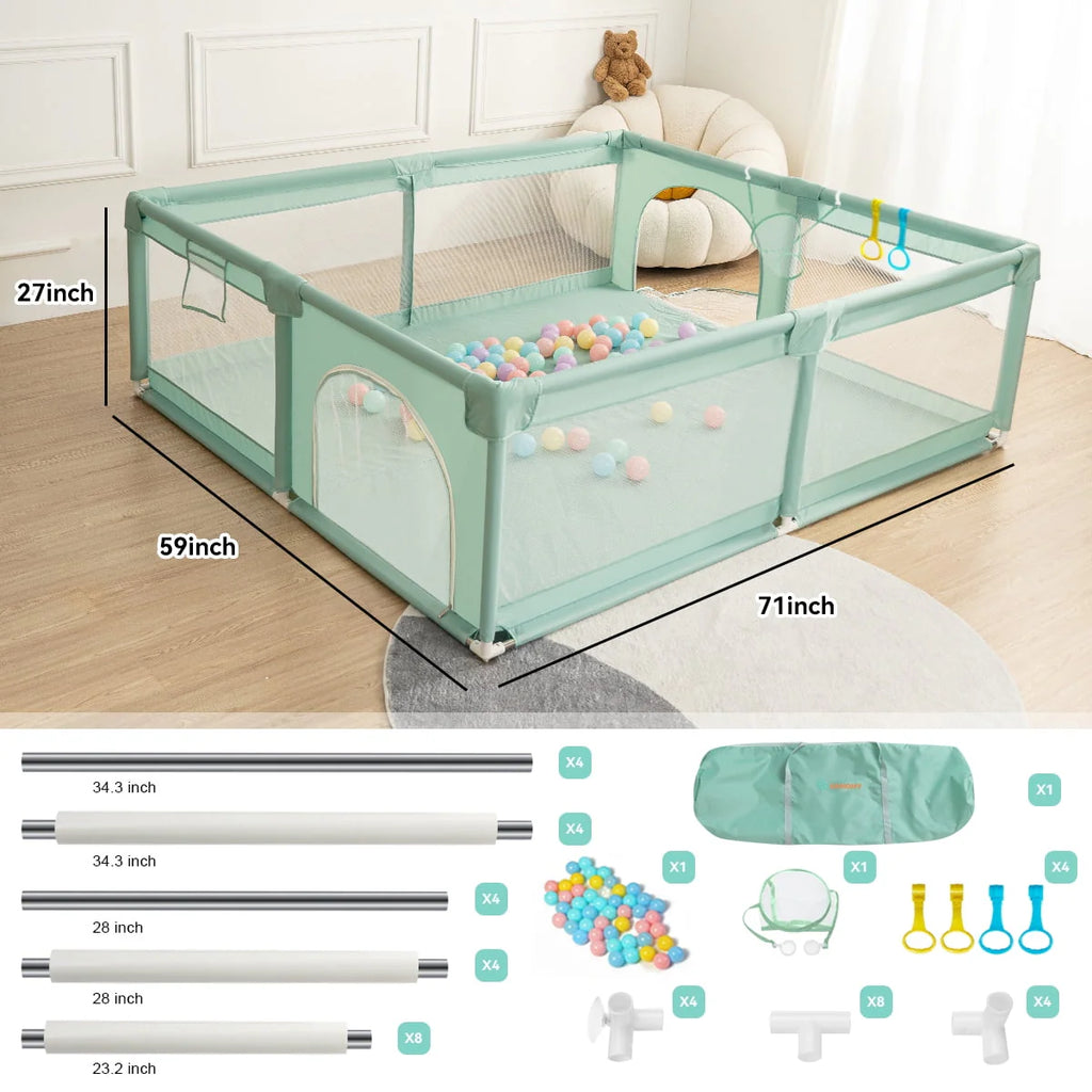63x63'' Gray Baby Playpen Z78284