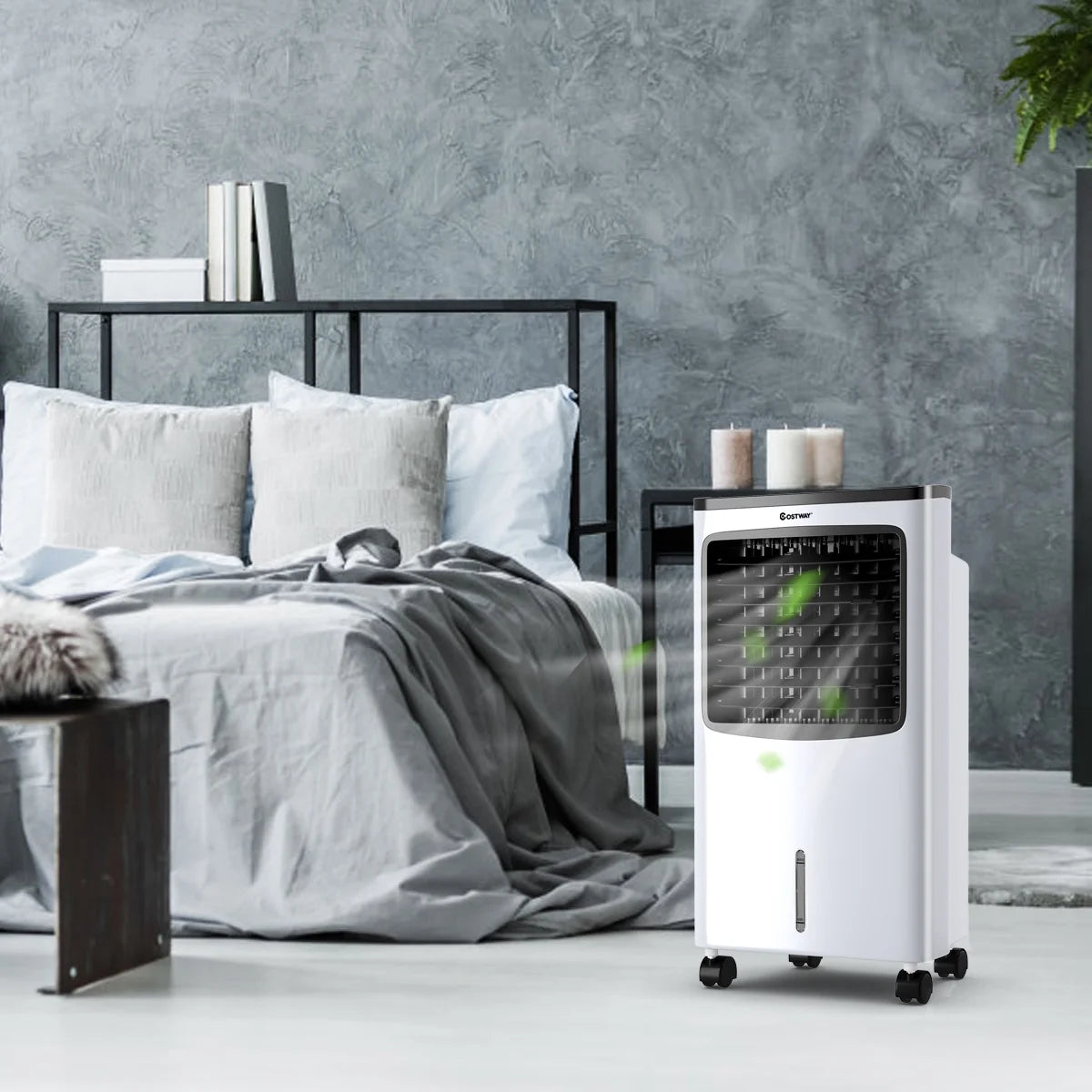 Portable Cooler Fan Humidify Anion Remote Control N1629