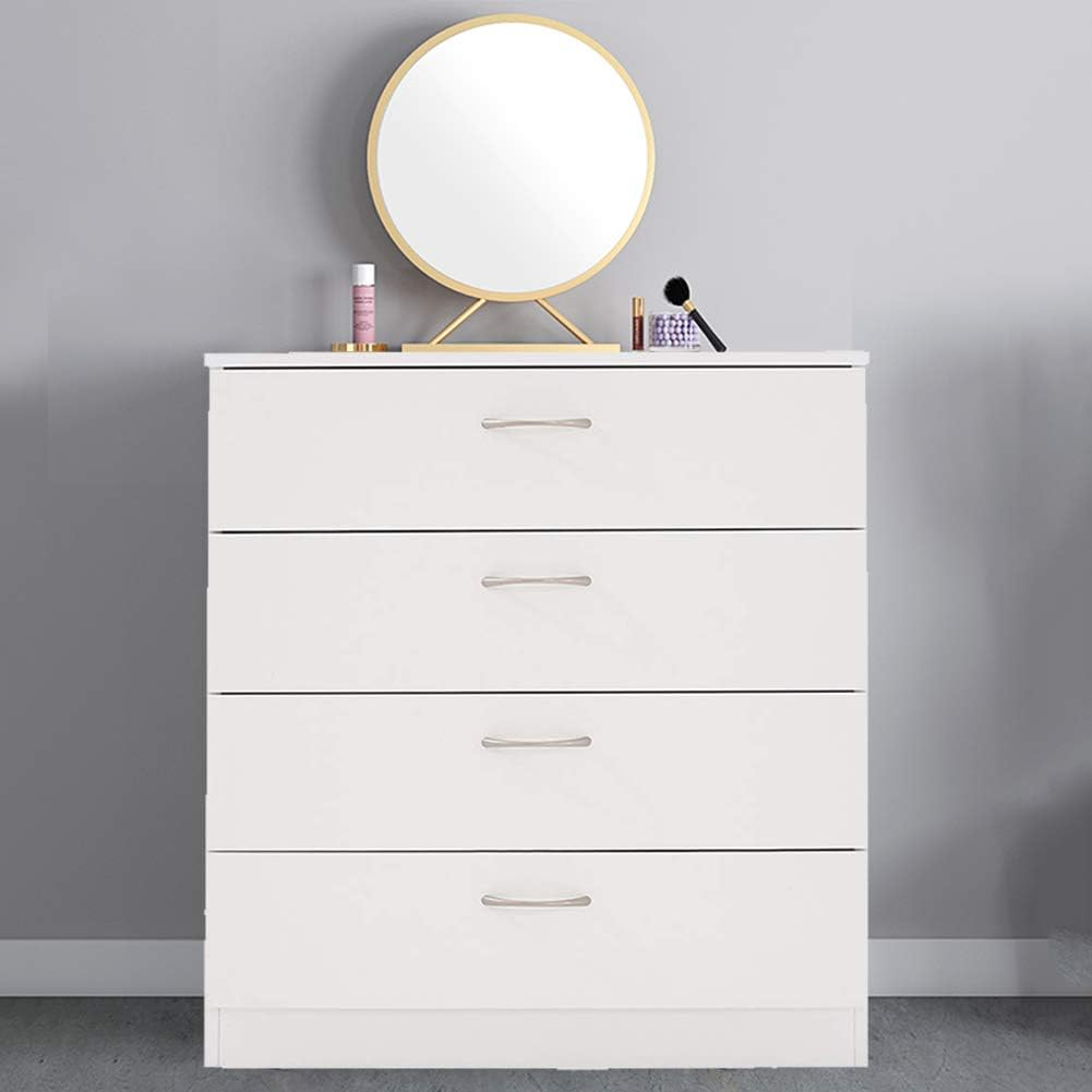 White 6 Drawer Wood Dresser I293458