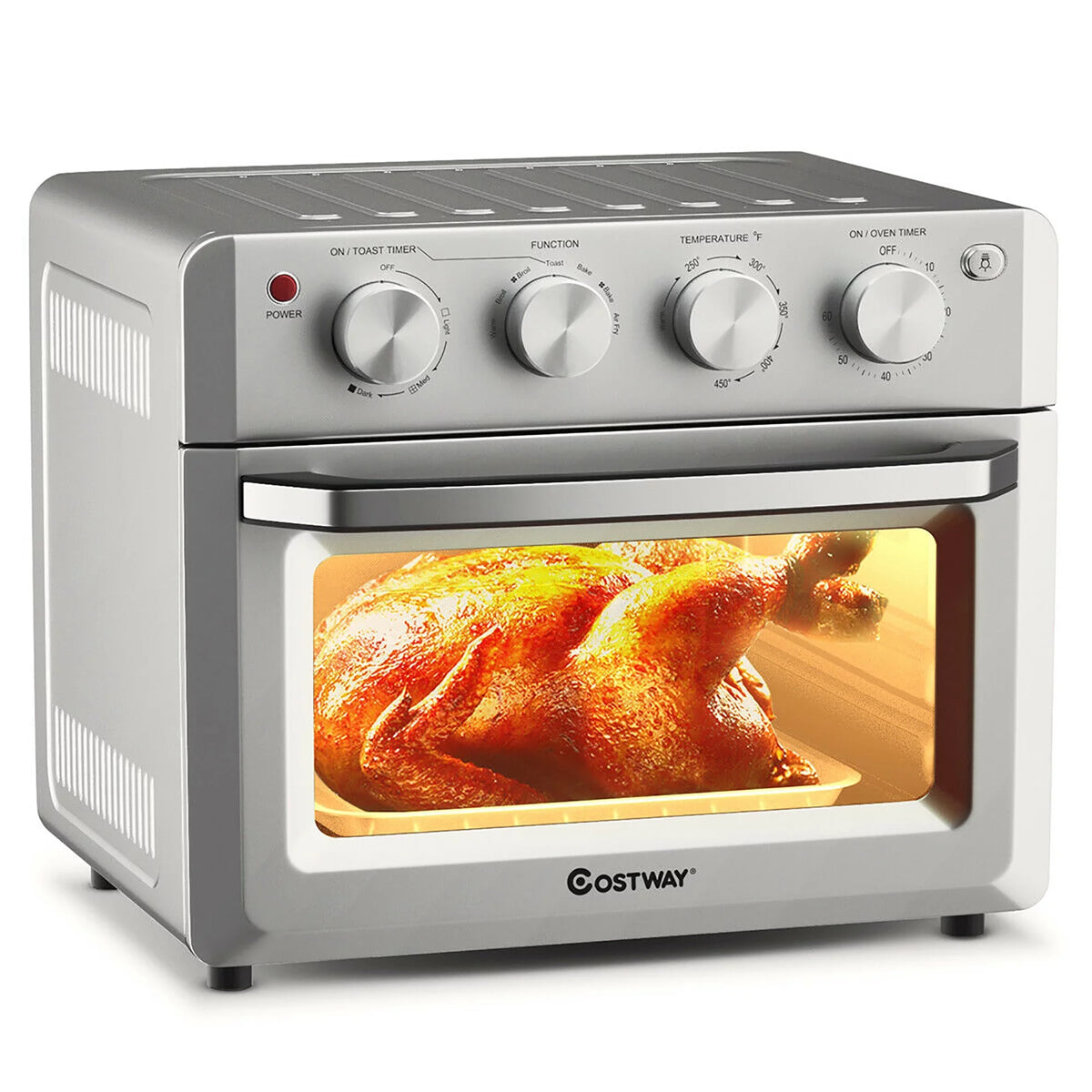 19 QT Air Fryer Toaster Oven with 5 Accessories E7074