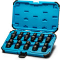 3/8 in Drive Universal Impact Socket Set, 8-19 mm Metric, 12-Piece K144