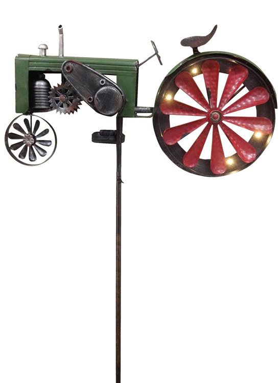 Solar Tractor Stake Wind Spinner K2145