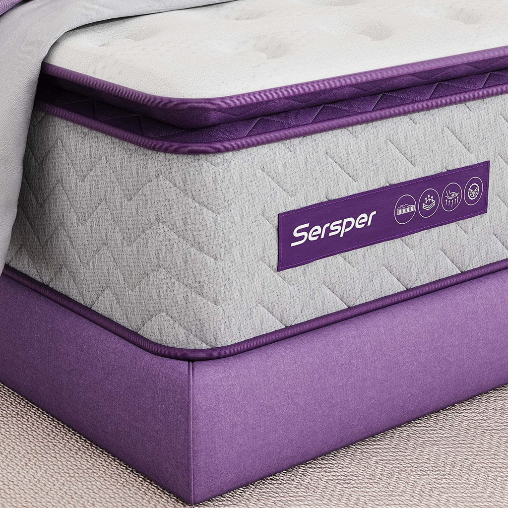 Full Size 10 inch Pillow Top Memory Foam Mattress D305192