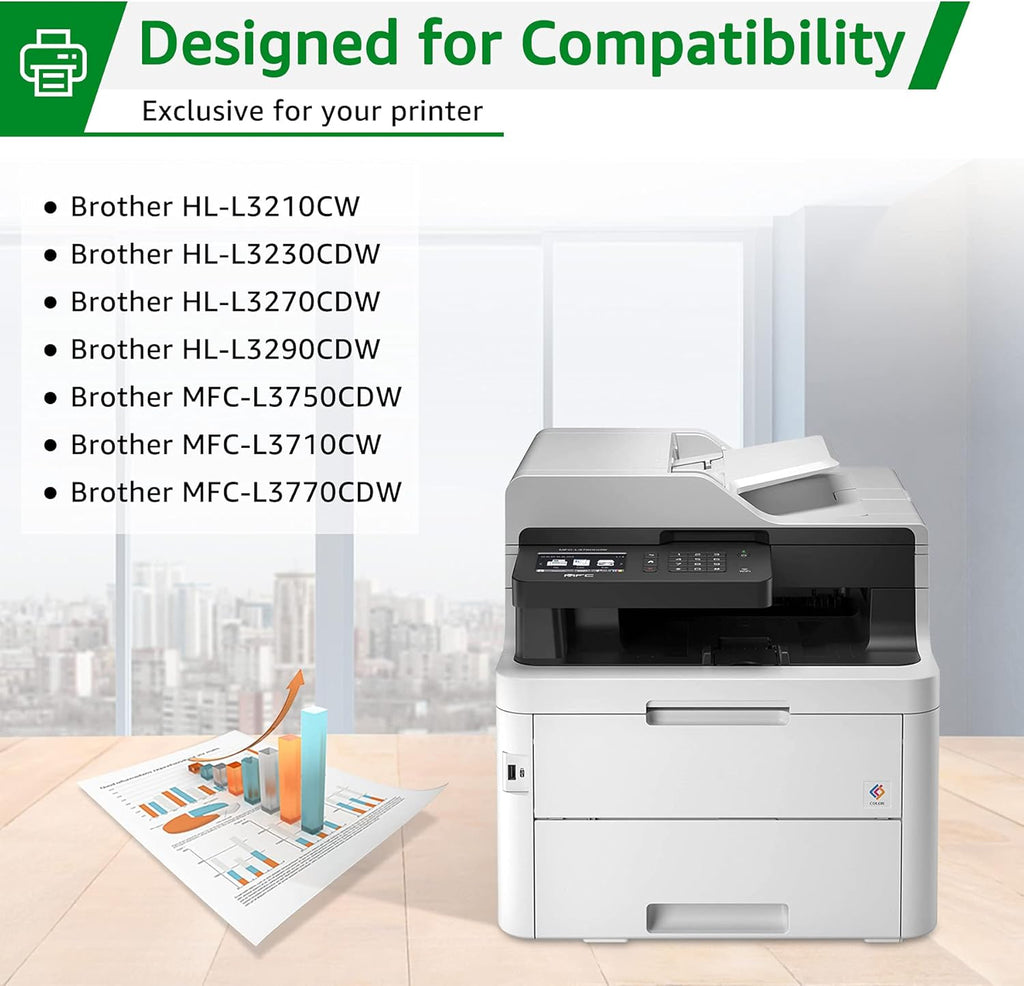 Compatible Toner Cartridge Replacement 5-Pack T8055