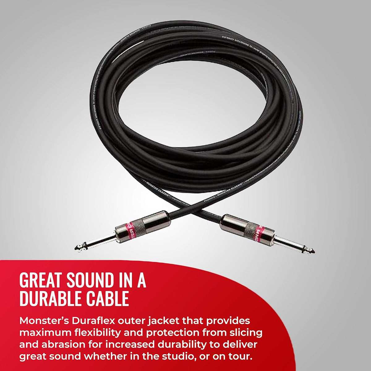 Speaker Cable 25 ft Straight 1/4 Plugs X8969