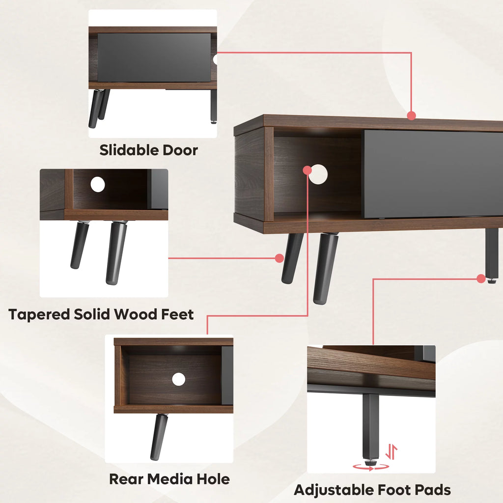 Mid Century Modern TV Stand with Storage P239