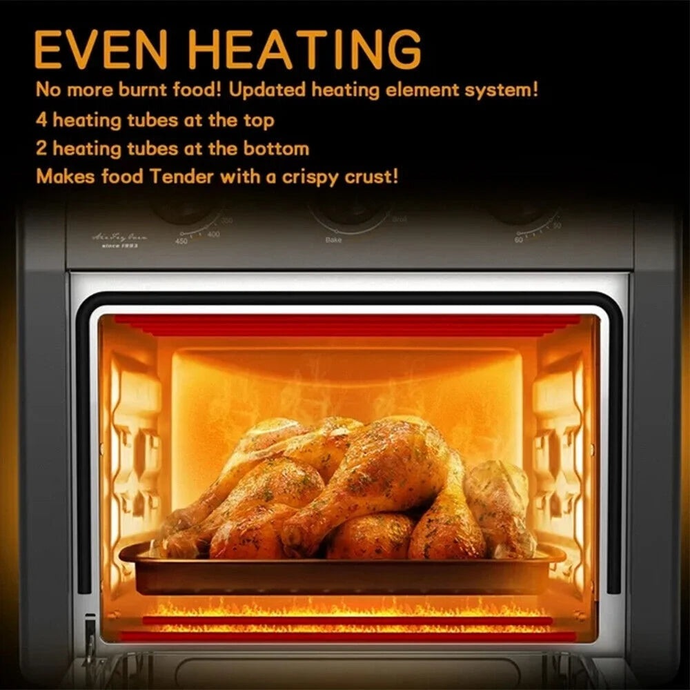 20Qt 5in1 Air Fryer Oven Toaster Combo Gray L59526