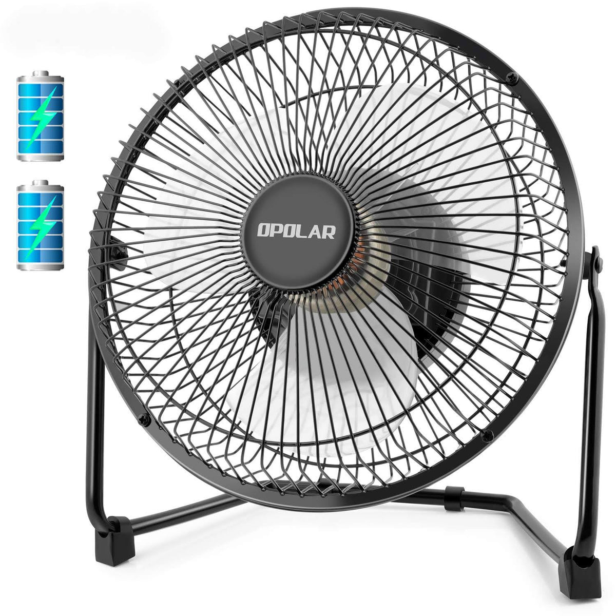 9 inch USB Rechargeable Desk Fan H3946