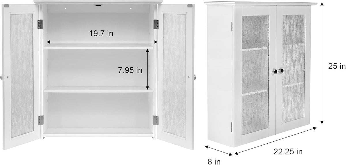 White Detachable Bathroom Cabinet F87195