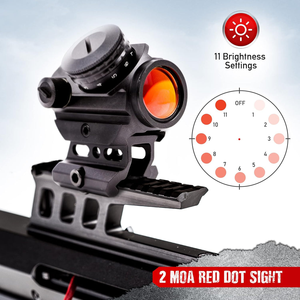 Red Dot Sight with 45 Degree Offset Mount and 1 Inch Riser Mount P776335