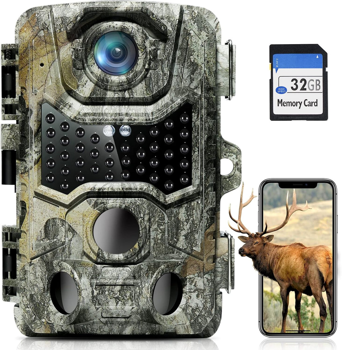 4K 32MP Wildlife Trail Camera with Night Vision T115224
