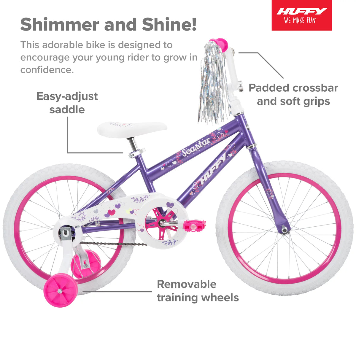 18 in. Kids Bike Metallic Purple F8315