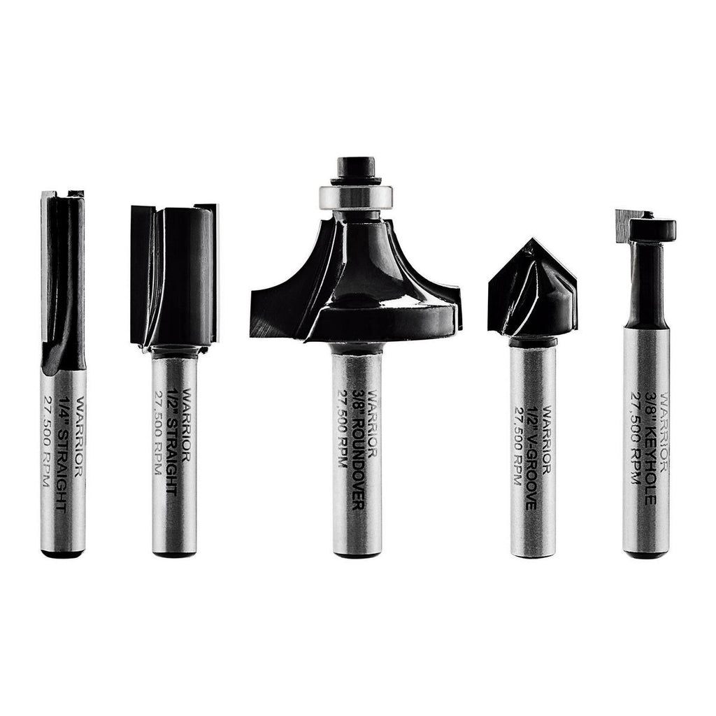 Carbide Router Bit Set, 5-Piece D894