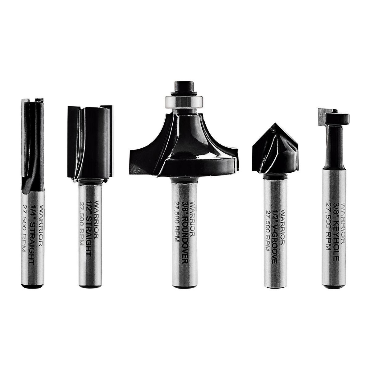 Carbide Router Bit Set, 5-Piece D894
