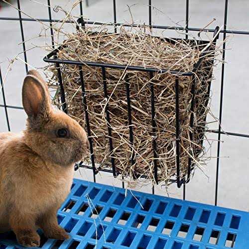 2PCS Rabbit Hay Feeder with Metal Frame M899438