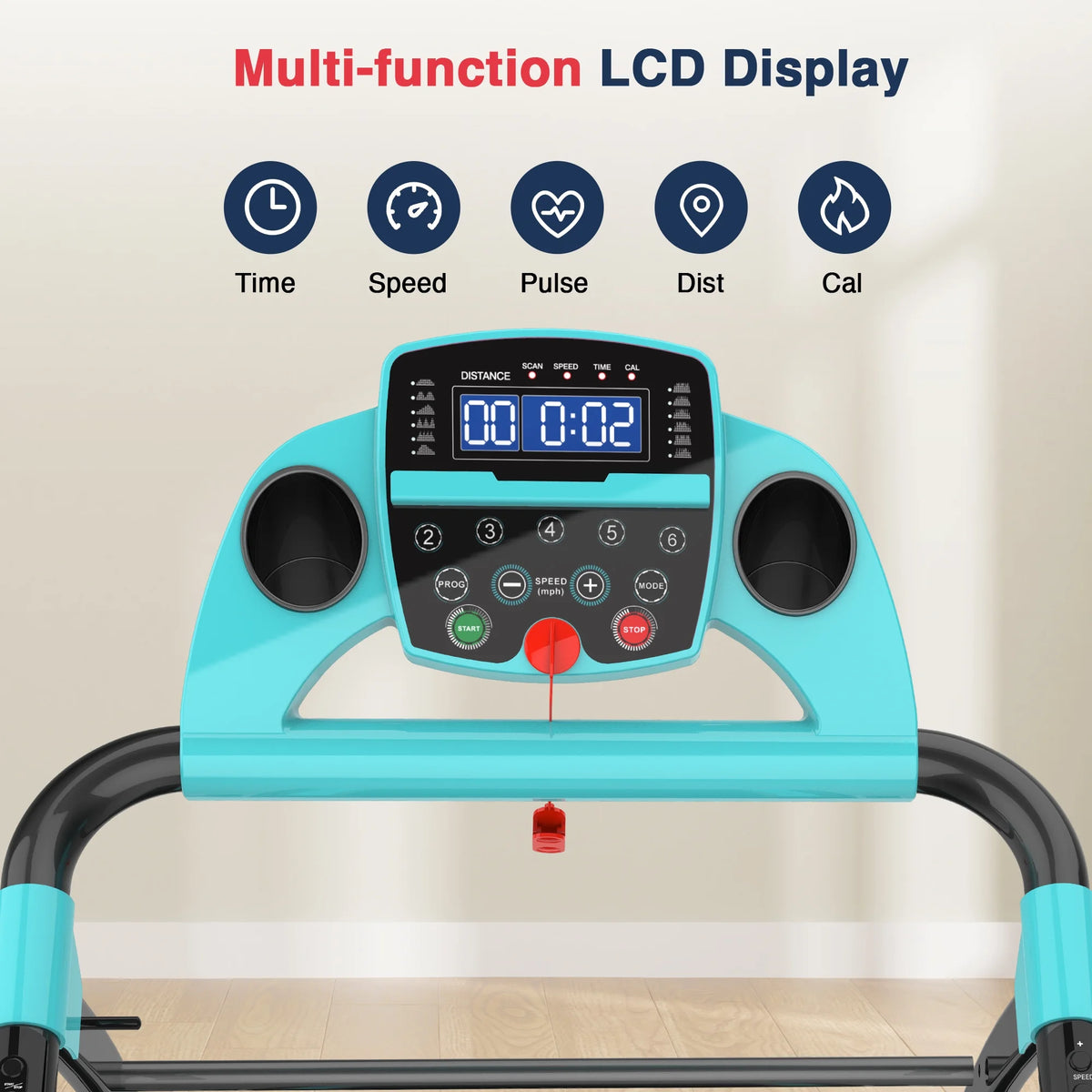 Portable Folding Treadmill Incline Electric Walking Running Machine H382706