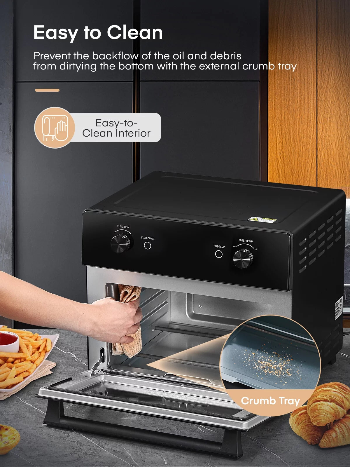20QT Convection Air Fryer Toaster Oven Combo W3641