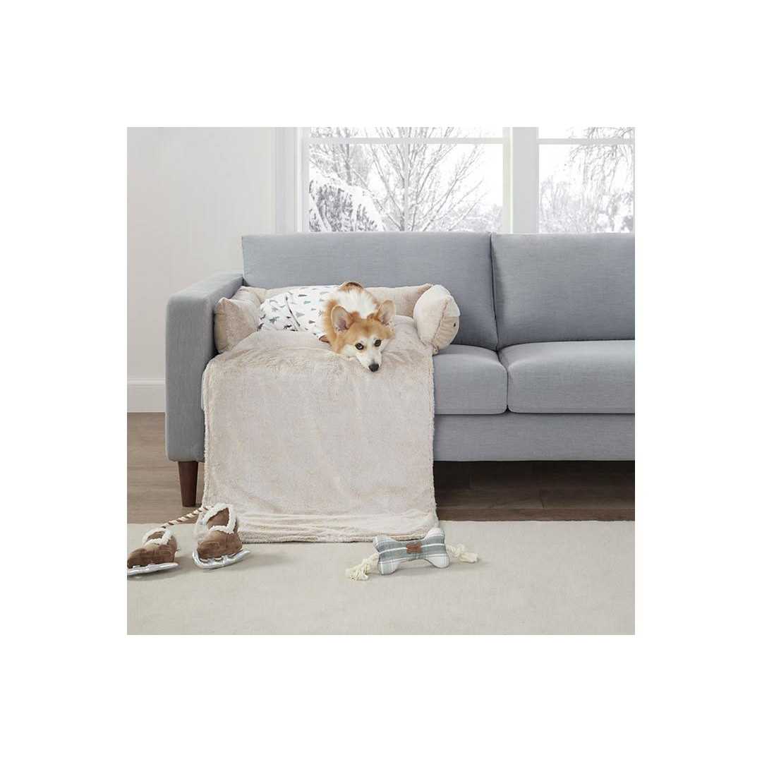 Convertible Faux Suede Pet Bed U9107