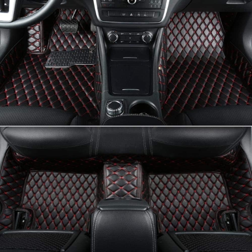Dark Brown Leather Car Floor Mats I797230