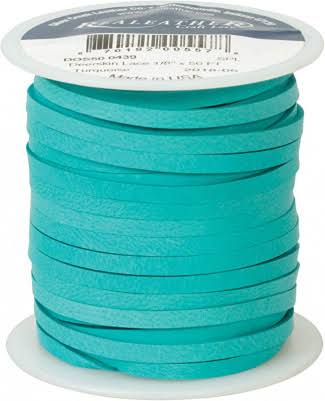 Turquoise Deerskin Lace V374