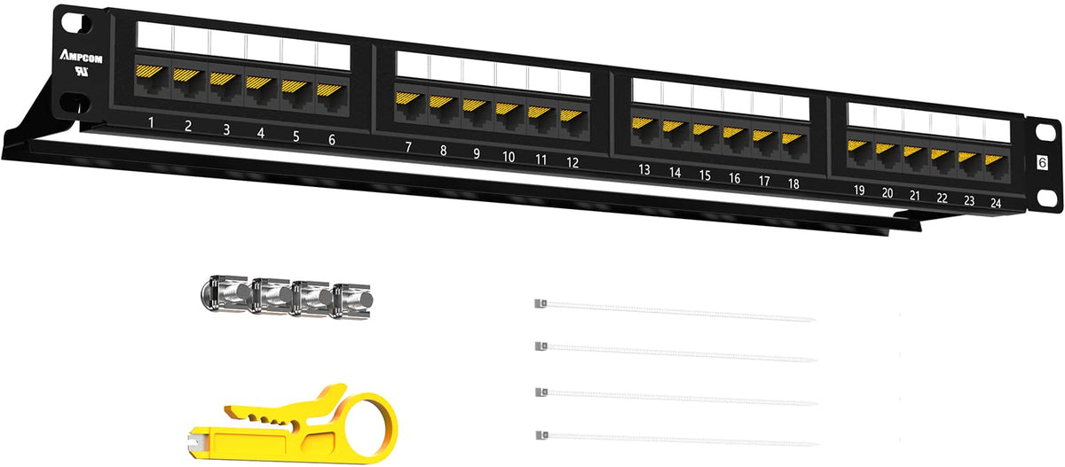CAT6 48 Ports Patch Panel Rack Mount 2U 19 inch RJ45 G9539
