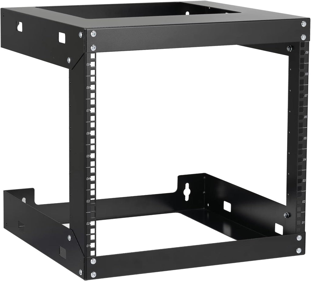 12U Wall Mount Open Frame Network Rack Black C9478