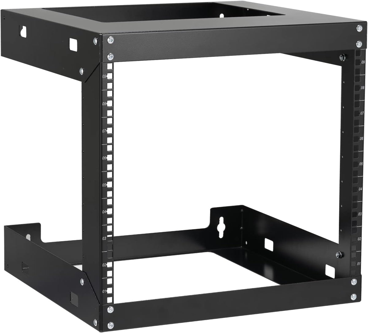 12U Wall Mount Open Frame Network Rack Black C9478