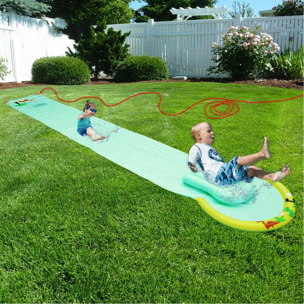 Water Slip and Slide with Body Board and Hose Attachment S8837