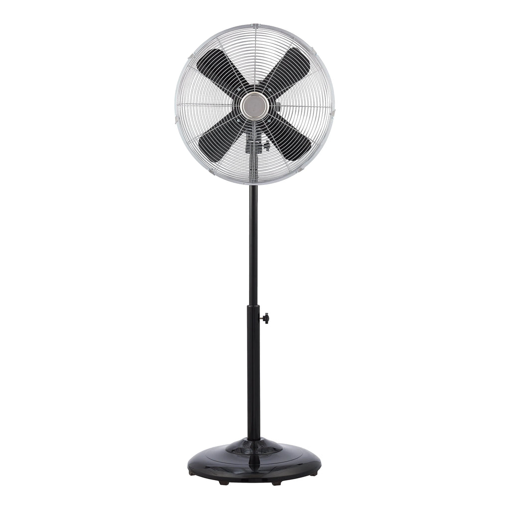 16 inch Adjustable Height Oscillating 3-Speed Metal Stand Fan in Red X250127