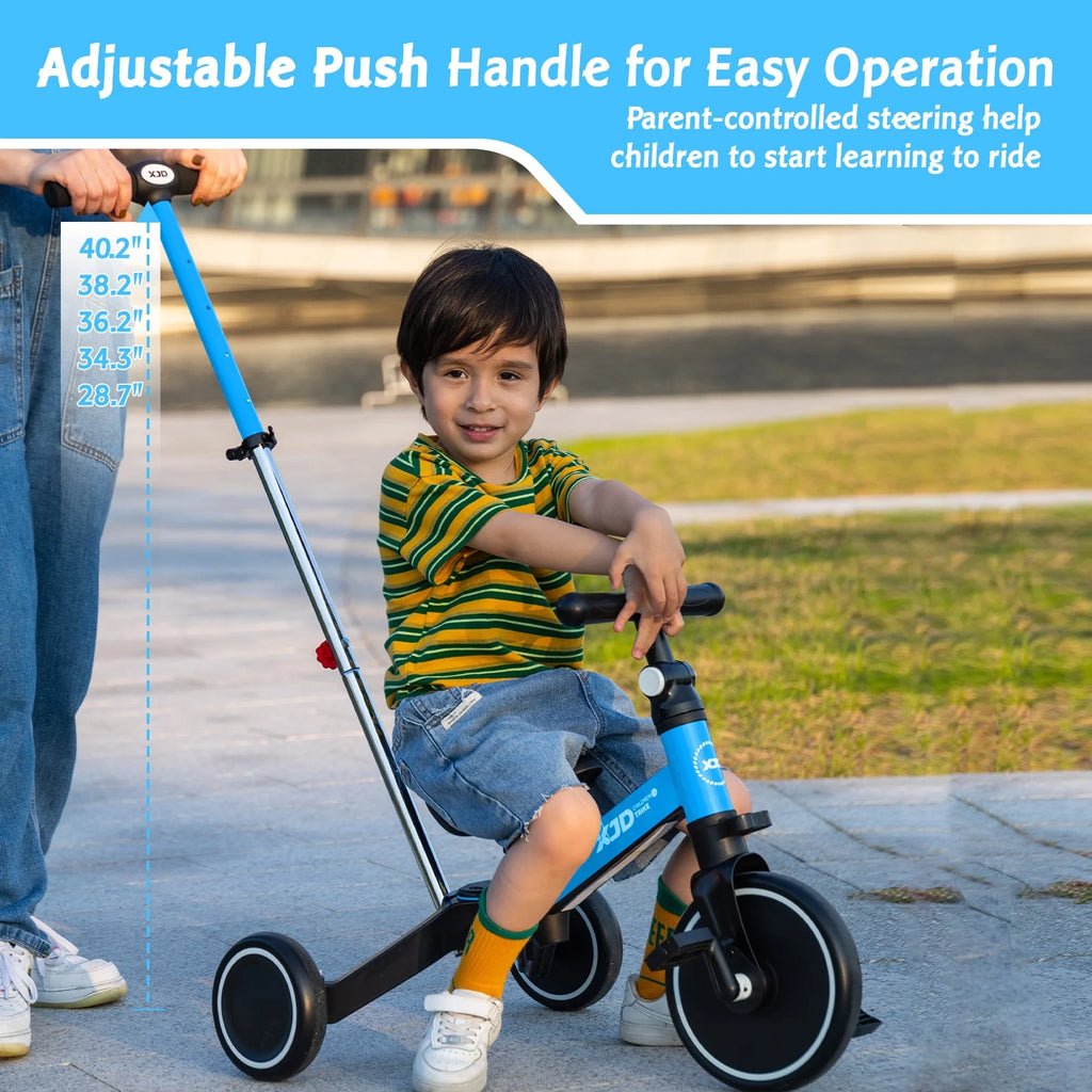 7 in 1 Toddler Tricycle with Push Handle O612069