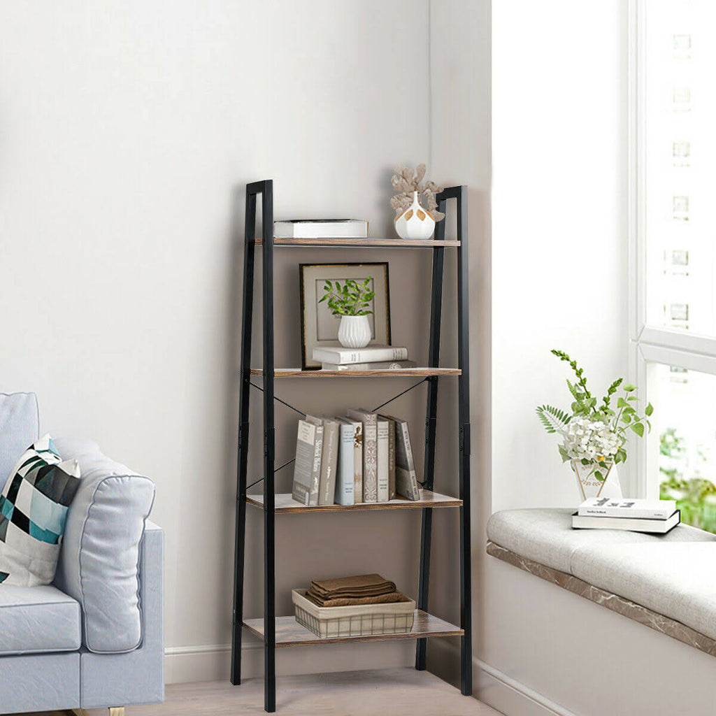 4-Tier Ladder Shelf Bookcase B242602