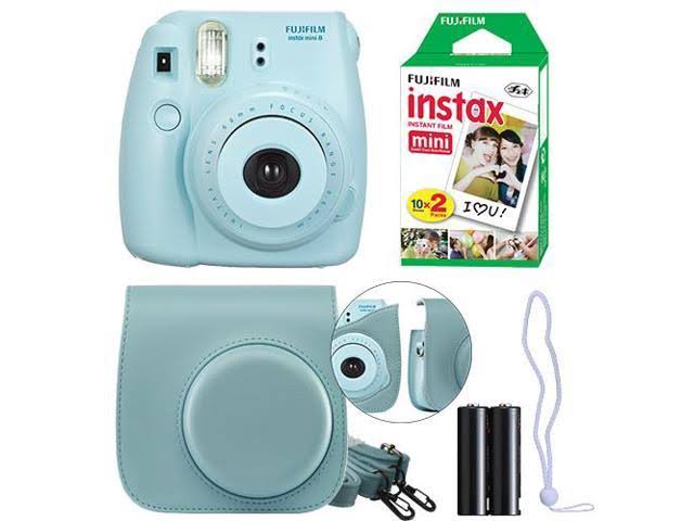 Blue Instant Film Camera Kit C323