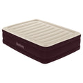 Maroon Queen Air Mattress with Built-in Pump L937