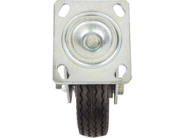 6in Swivel Flat-Free Rubber Foam Filled Caster 200lb Cap Sawtooth Tread M760