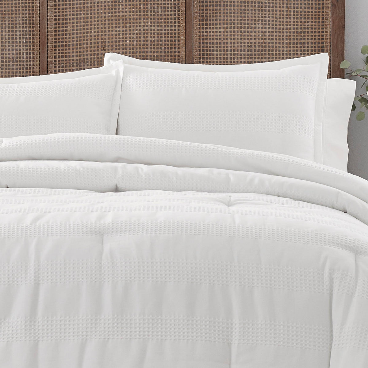 King 3-Piece White Duvet Cover Set D2346