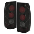 Black Smoke Rear Tail Lights Brake Lamps Pair W161