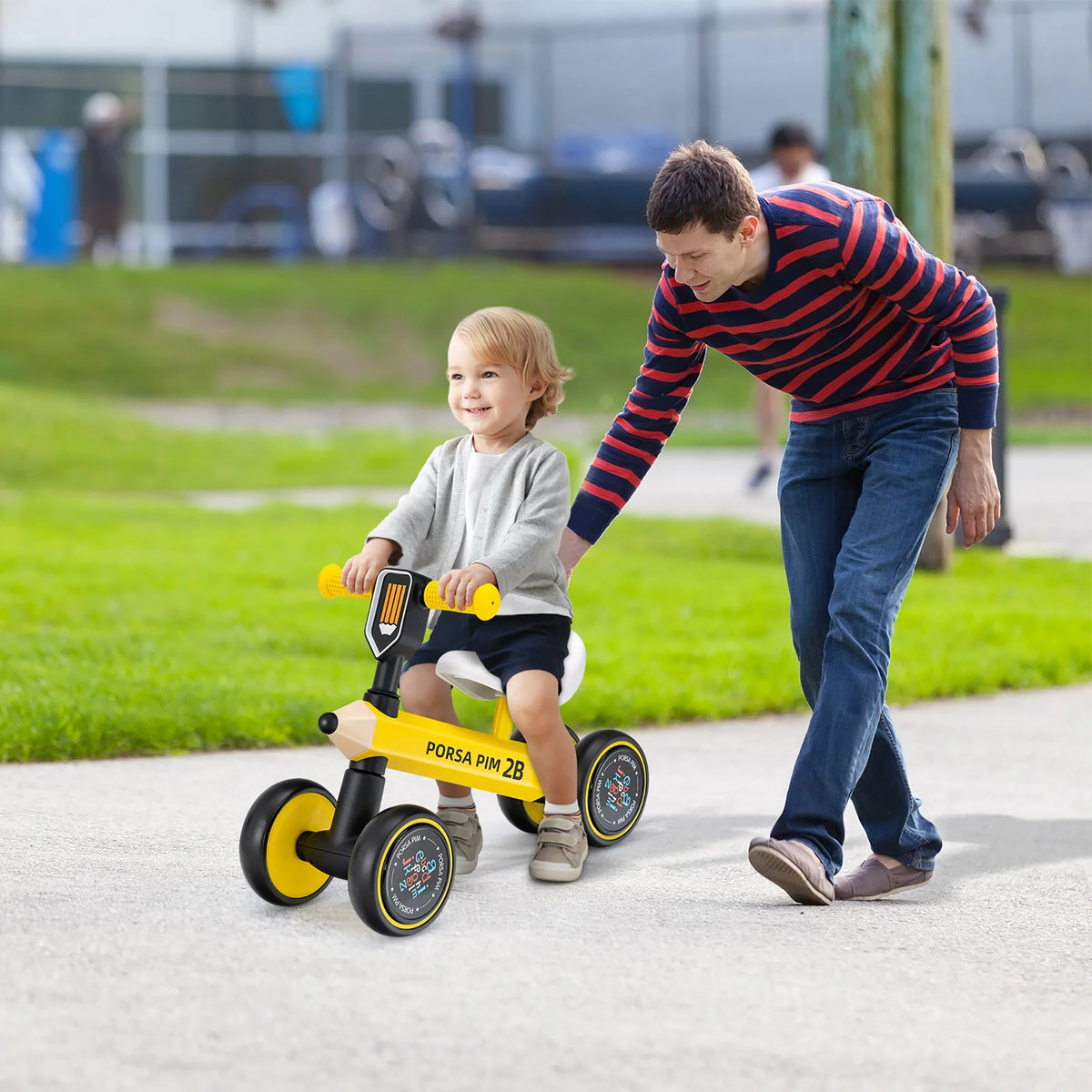 Baby Balance Bike No Pedal Yellow F793