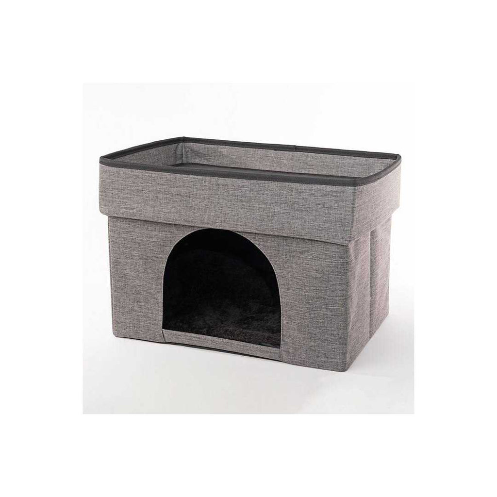 2-Tier Collapsible Cat Cave A47166