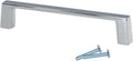 Chrome Square Cabinet Pull Handle 6 Hole Centers C4161
