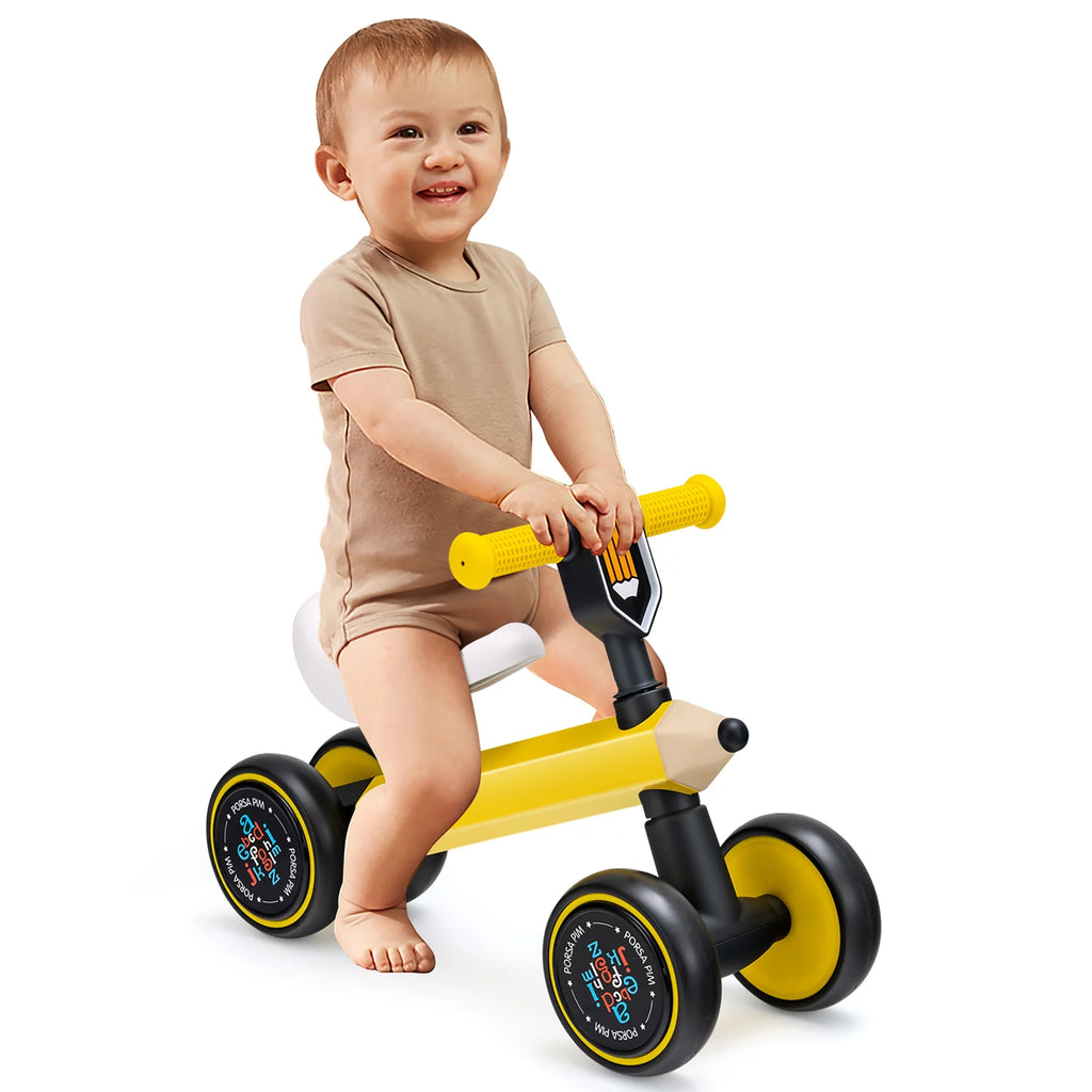 Baby Balance Bike No Pedal Yellow F793