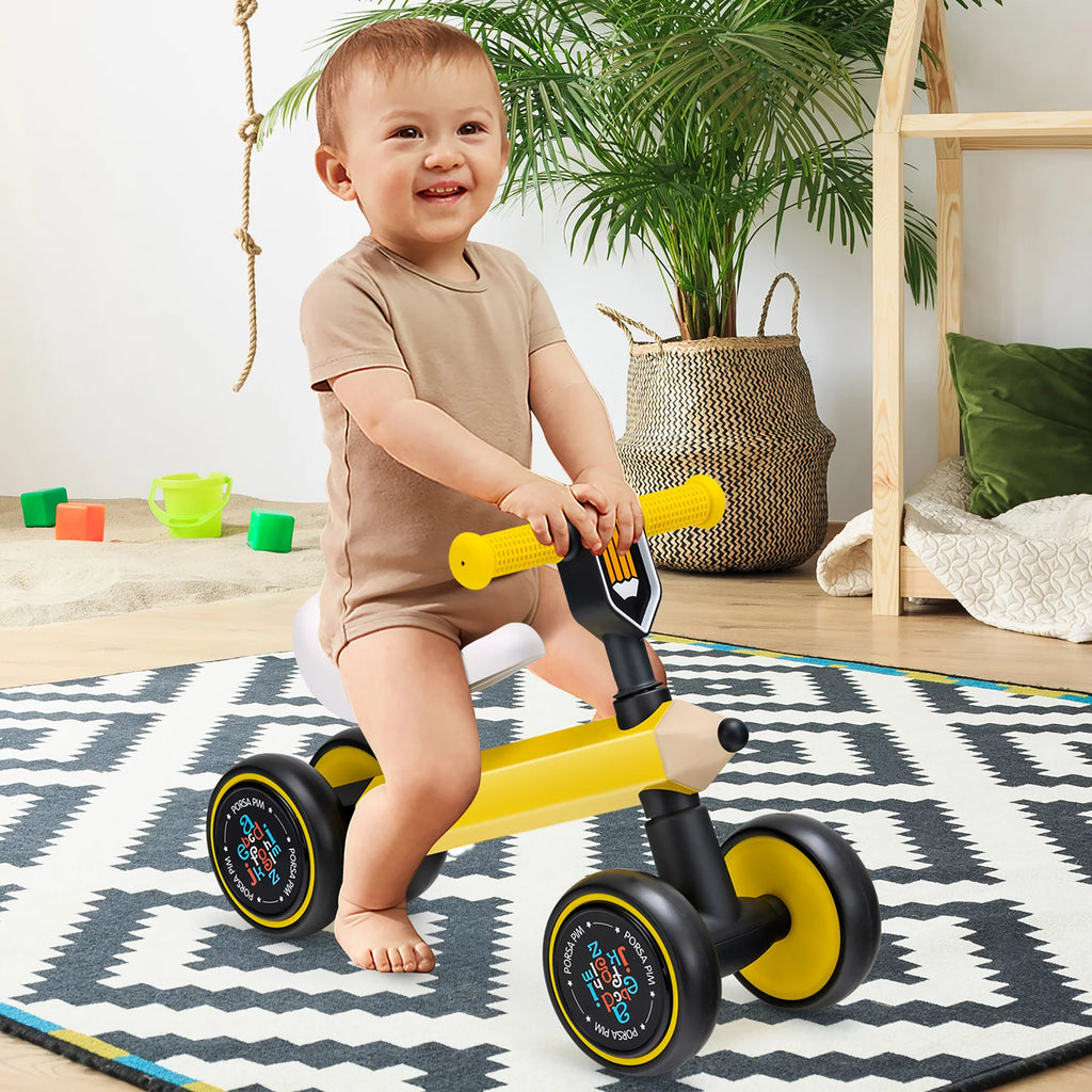 Baby Balance Bike No Pedal Yellow F793