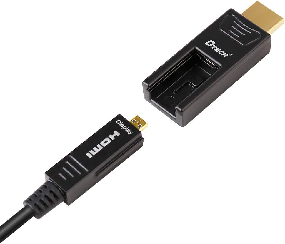 32 Feet Fiber Optic HDMI Cable 4K 60Hz 18Gbps Black 10 Meters Z904