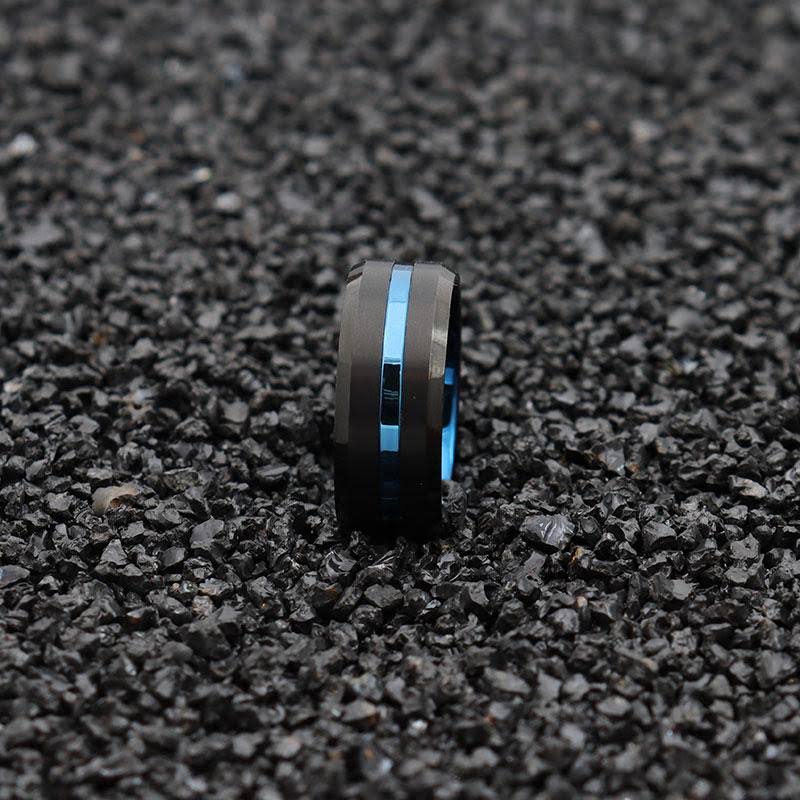 10mm Black Matte Tungsten Carbide Ring U696210