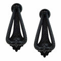 2 Door Knocker Black Cast Iron Q826