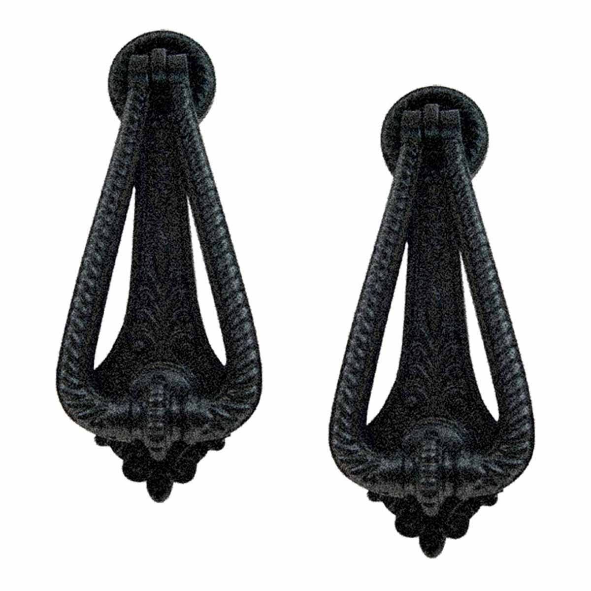 2 Door Knocker Black Cast Iron Q826