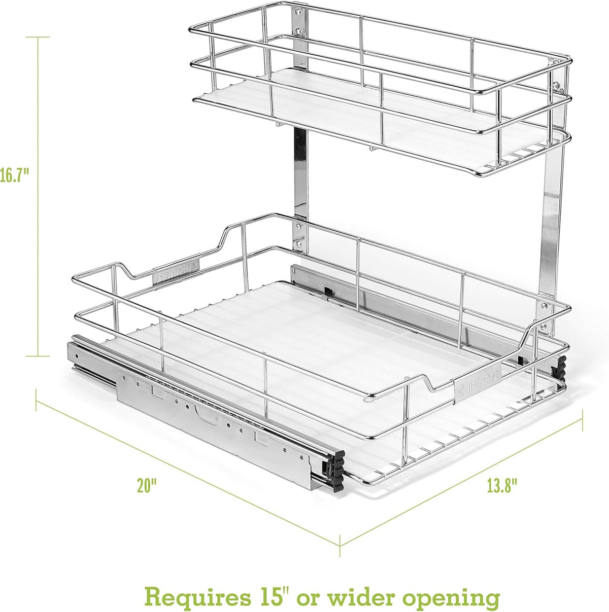 2-Tier Sliding Cabinet Organizer L55686