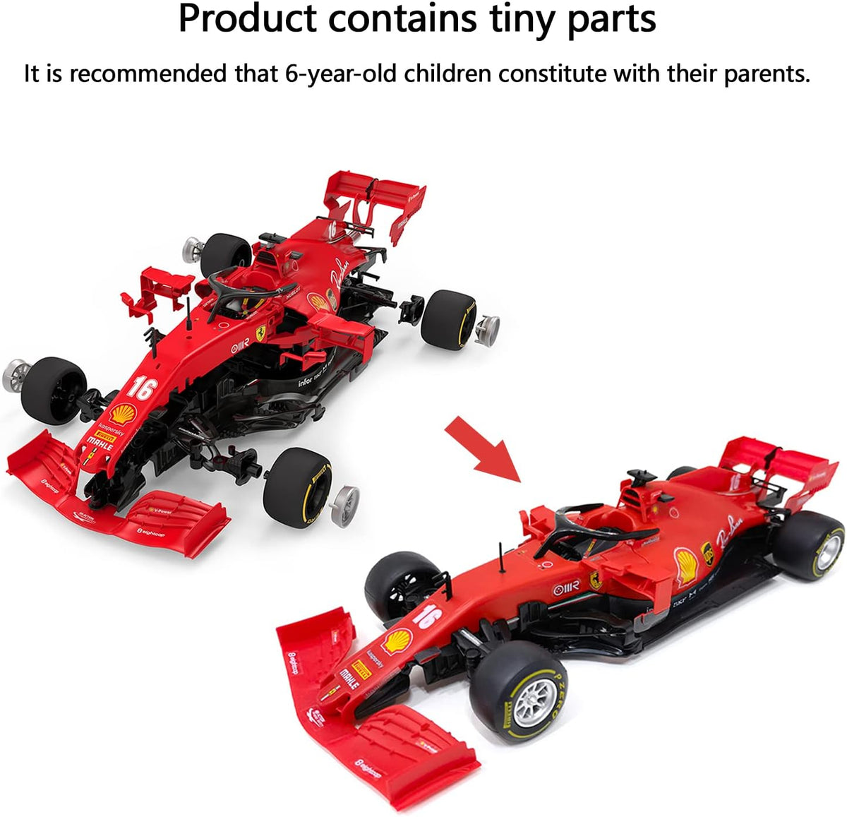 1:16 Remote Control Racing Car Building Blocks E1764