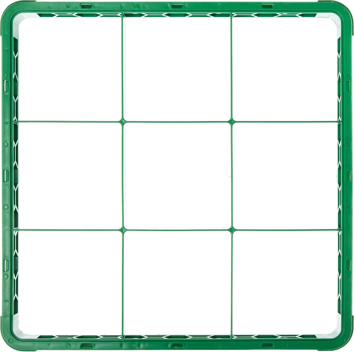 9 Compartment Glass Rack Extender, Green, Pack of 6 W5691
