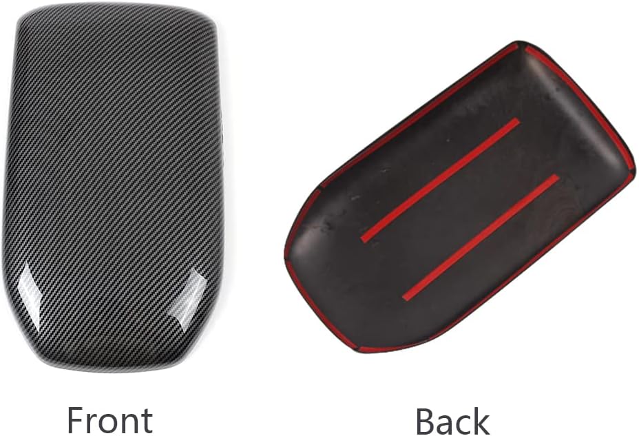 Carbon Fiber Color Car Interior Center Armrest Cover Console Box Panel Trim A62609