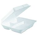 White Foam Hinged Lid Container Z6447